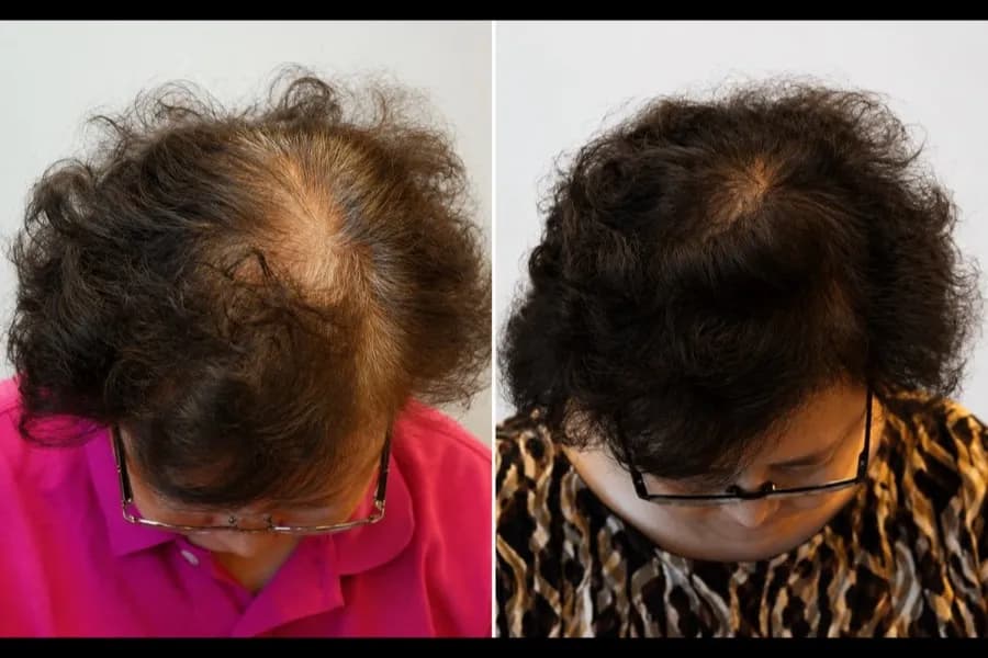 Hair Scripts patient before and after result