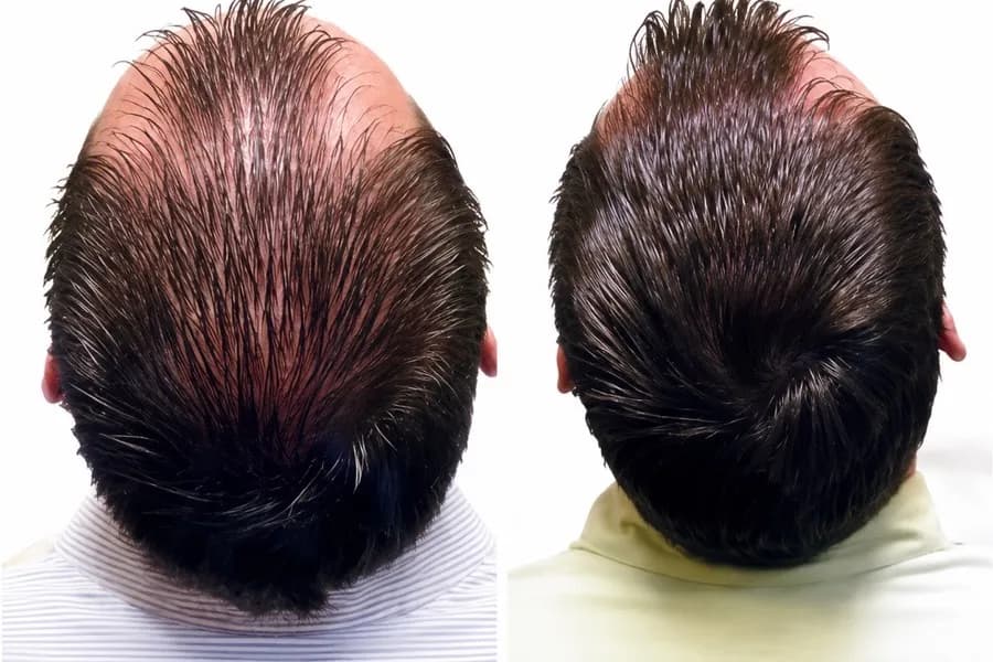 Hair Scripts patient before and after result
