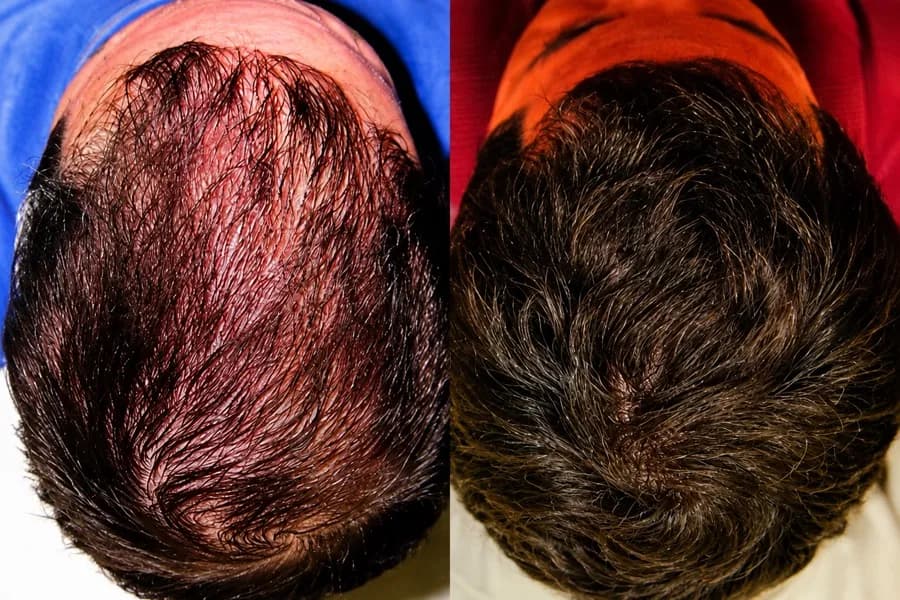 Hair Scripts patient before and after result