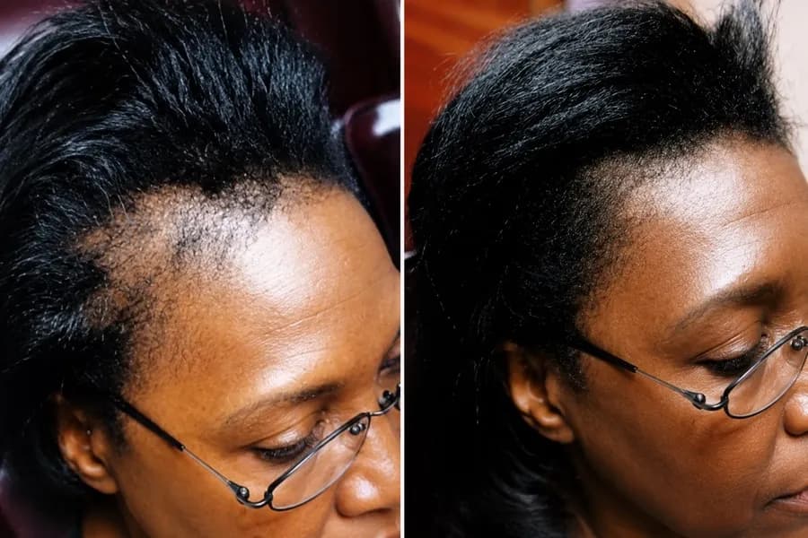 Hair Scripts patient before and after result