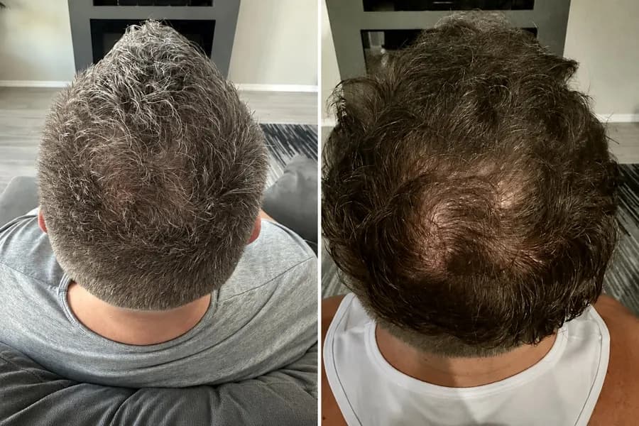 Hair Scripts patient before and after result