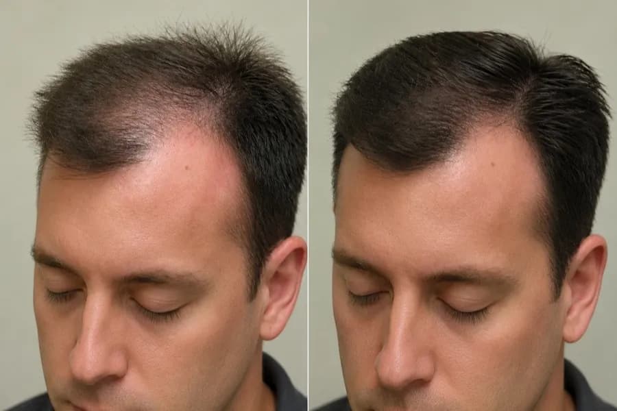 Hair Scripts patient before and after result