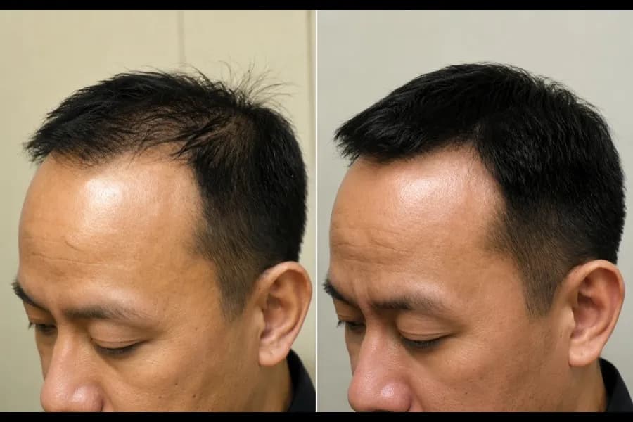Hair Scripts patient before and after result