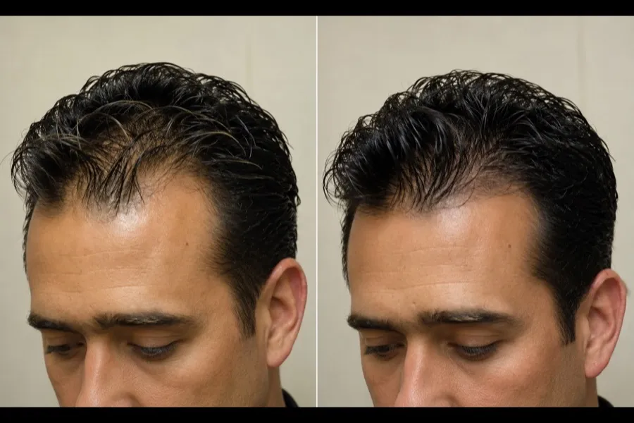 Hair Scripts patient before and after result