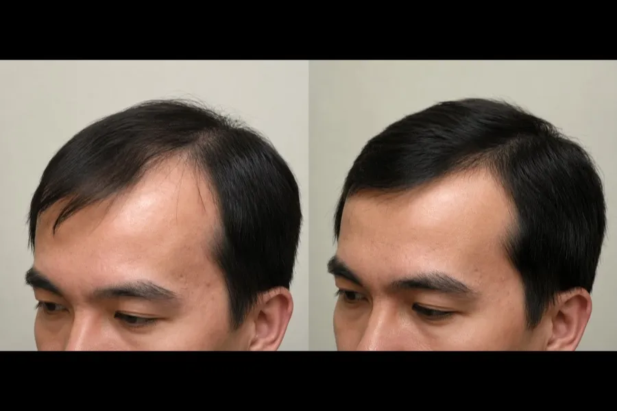 Hair Scripts patient before and after result